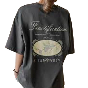 Gray Graphic T Shirt